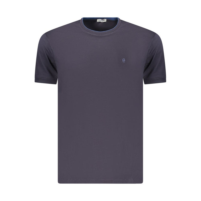 Coveri Moving Blue Cotton Men's T-Shirt - Stylish Comfort