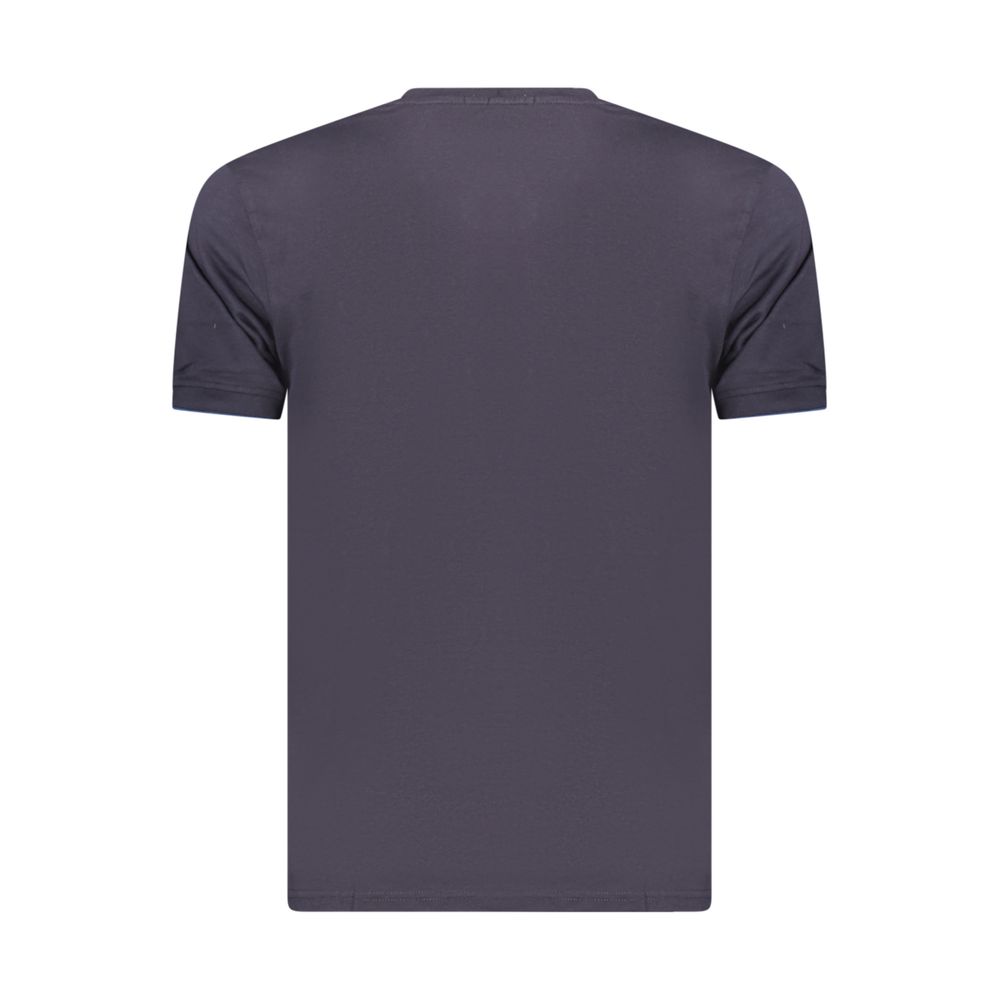 Coveri Moving Blue Cotton Men's T-Shirt - Stylish Comfort