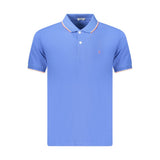 Coveri Moving Men's Blue Cotton Polo Shirt - Effortless Style