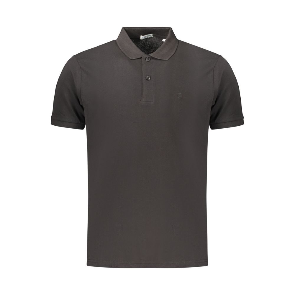 Polo Shirt en Coton Noir pour Homme - Coveri Moving