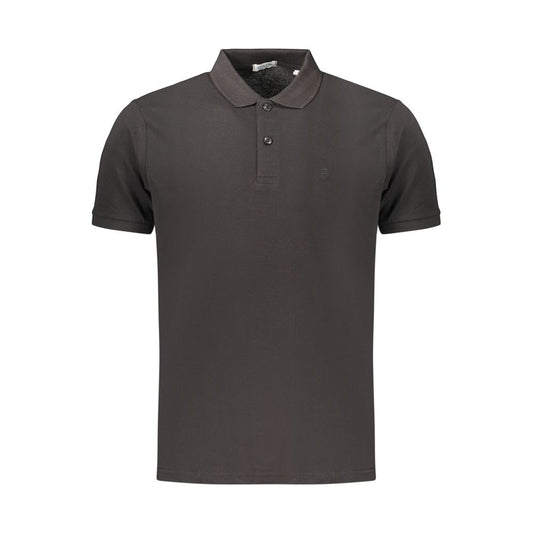 Polo Shirt en Coton Noir pour Homme - Coveri Moving