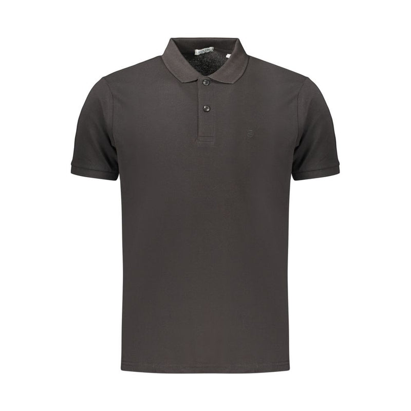 Polo Shirt en Coton Noir pour Homme - Coveri Moving