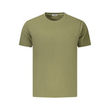 Coveri Moving T-Shirt Vert en Coton pour Hommes