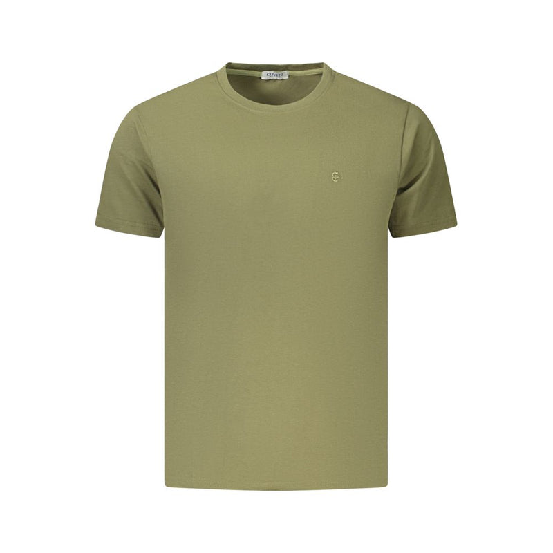 Coveri Moving Verde Cotton Men's T-Shirt - Stylish & Comfortable