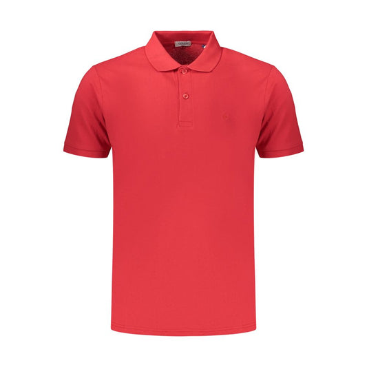 Polo Shirt en Coton Rouge Coveri Moving pour Hommes