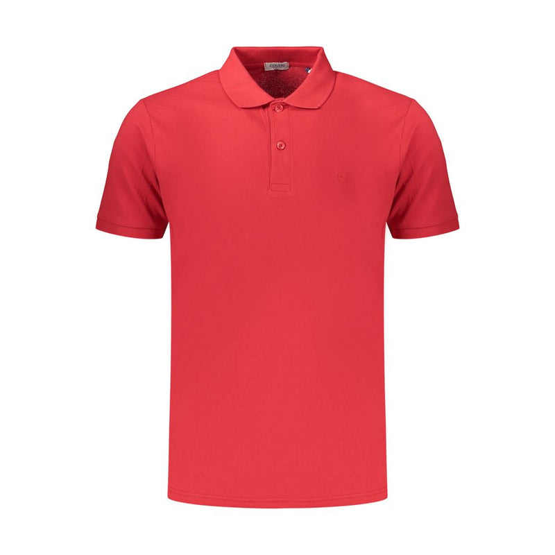 Polo Shirt en Coton Rouge Coveri Moving pour Hommes