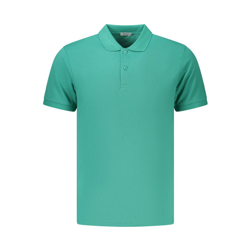 Coveri Moving Green Cotton Men's Polo Shirt