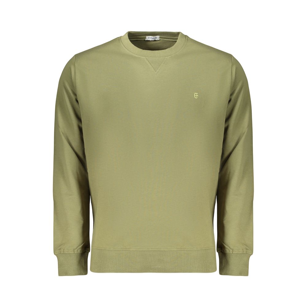 Sweatshirt en Coton Vert Coveri Moving pour Hommes