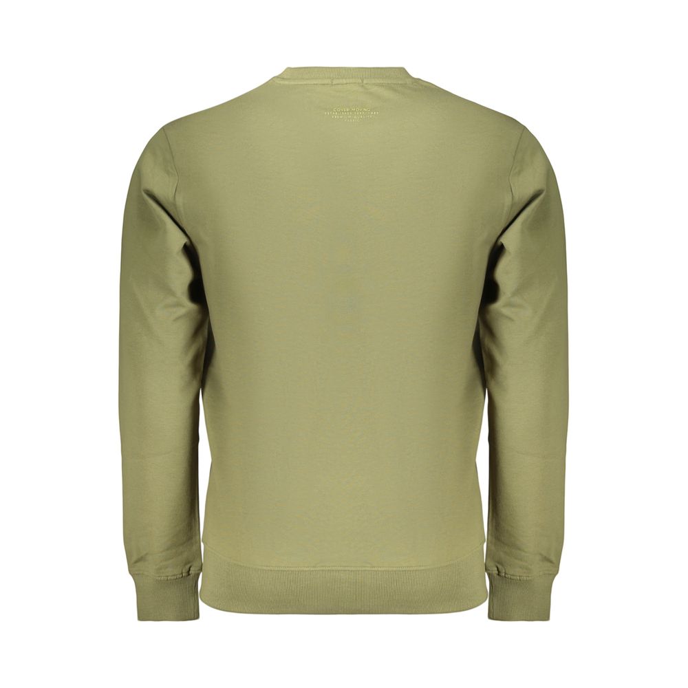 Sweatshirt en Coton Vert Coveri Moving pour Hommes