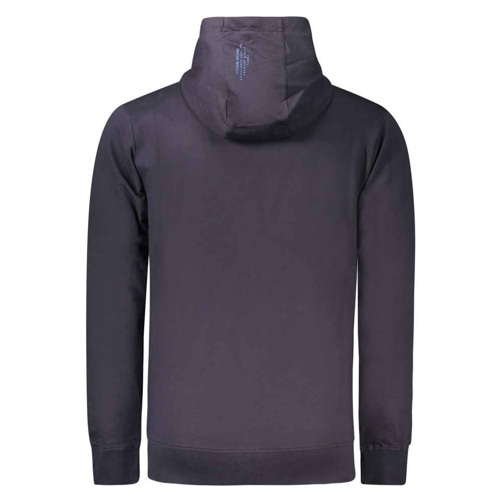 Sweatshirt en Coton Bleu Coveri Moving pour Homme