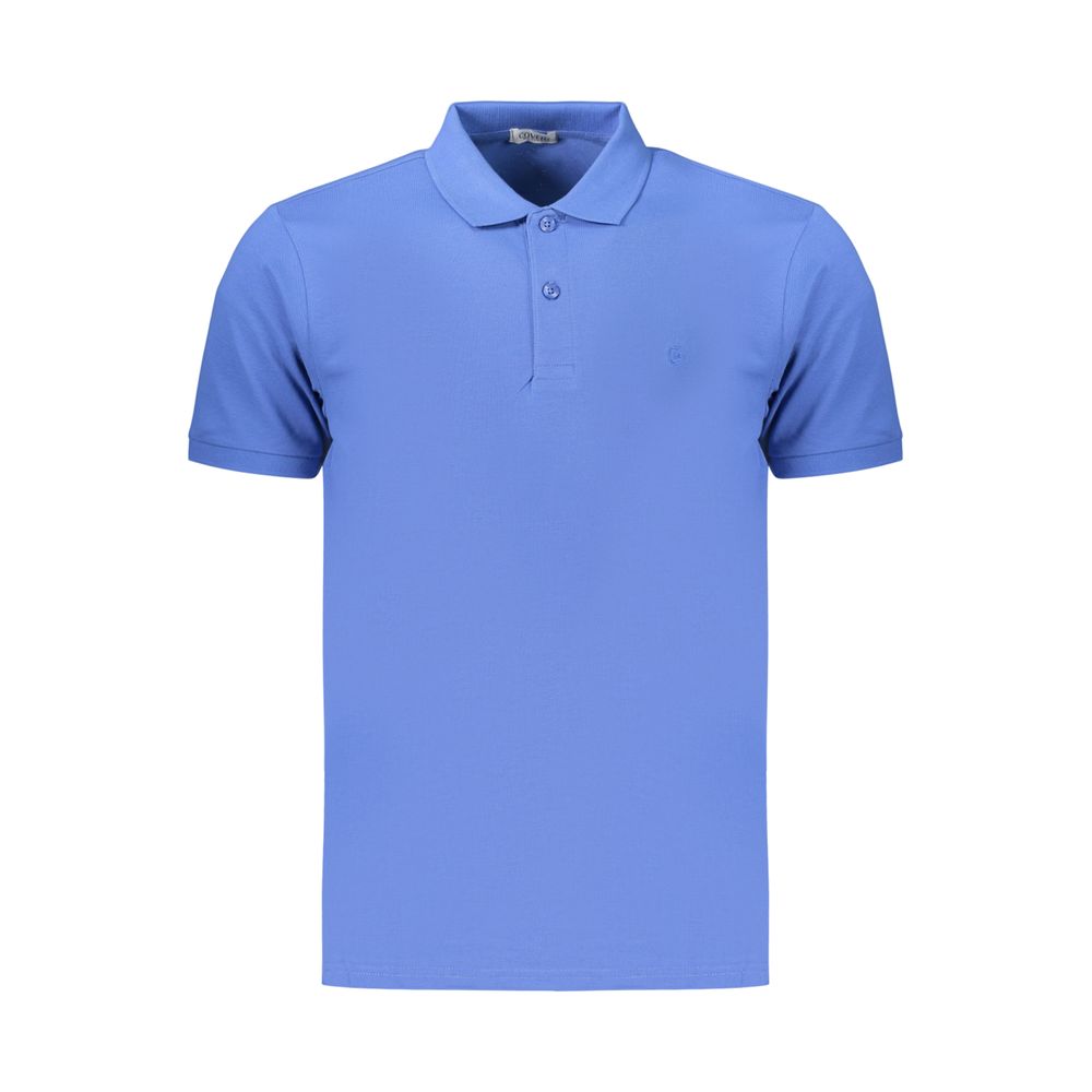 Polo Shirt en Coton Bleu pour Homme - Coveri Moving