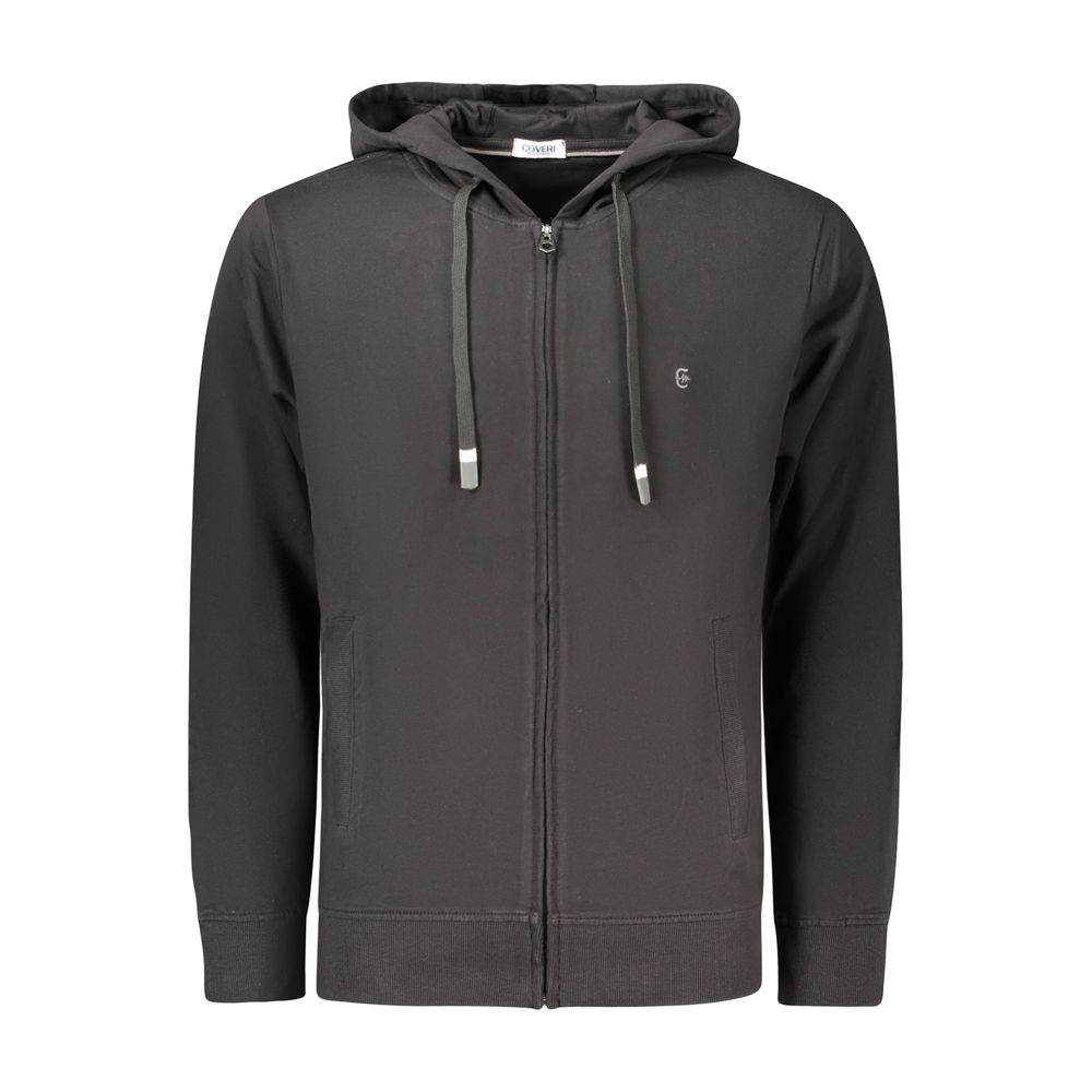 Coveri Moving Sweatshirt en Coton Noir pour Hommes