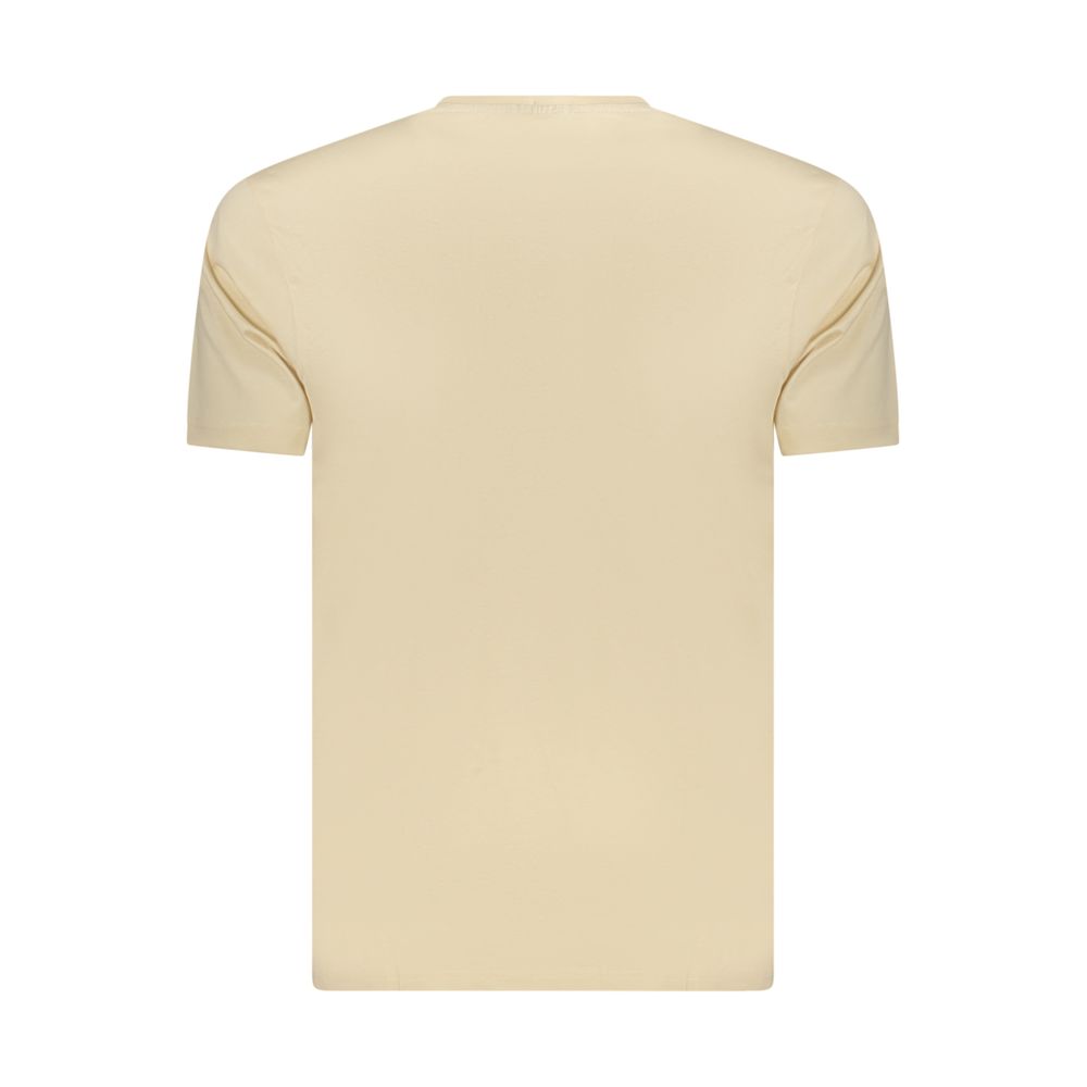 Coveri Moving Beige Cotton Men's T-Shirt - Comfort & Style