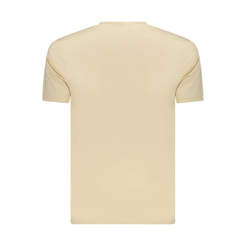 Coveri Moving Beige Cotton Men's T-Shirt - Comfort & Style