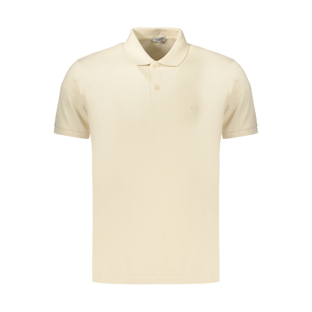 Polo Beige en Coton pour Hommes Coveri Moving