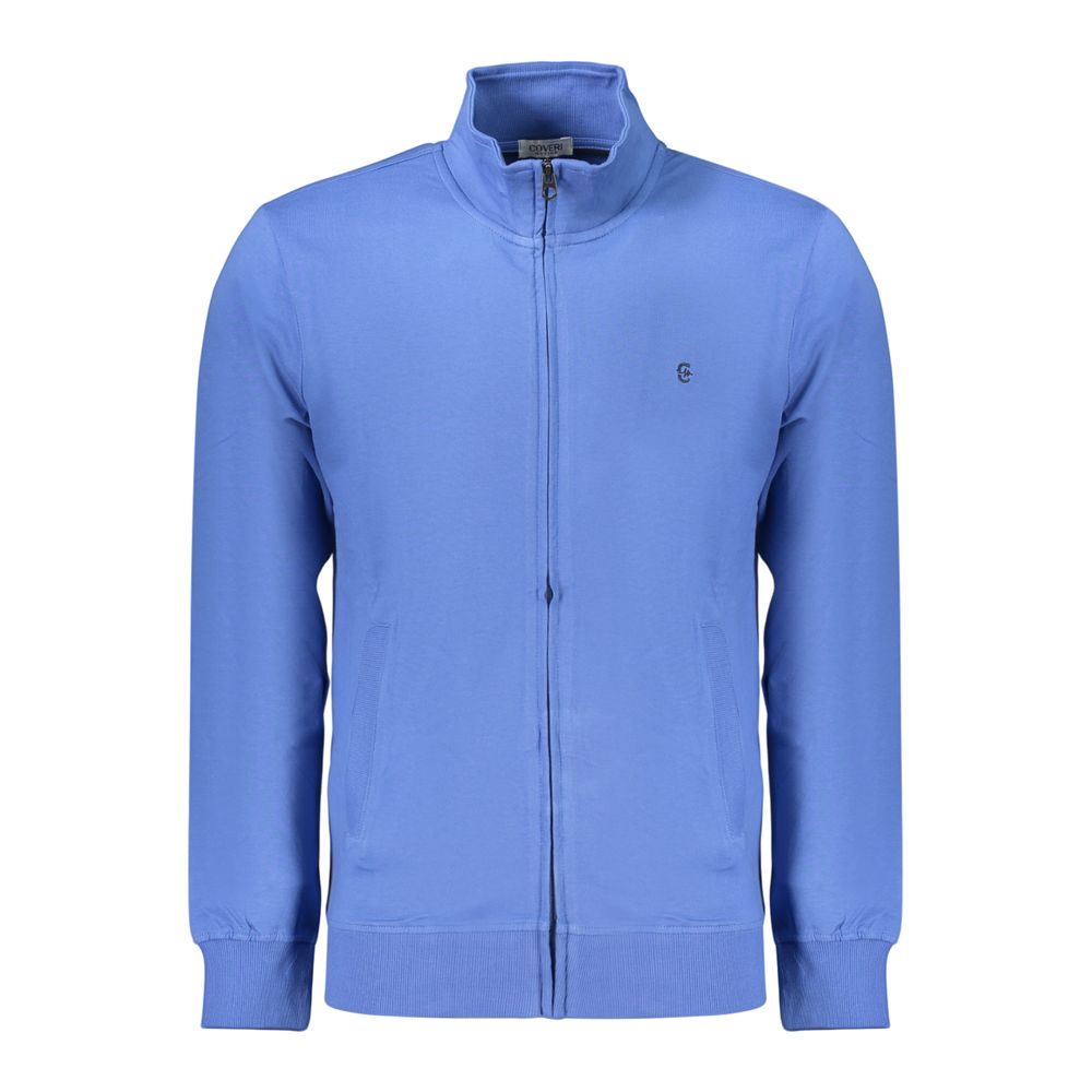 Sweatshirt en Coton Bleu Coveri Moving pour Hommes