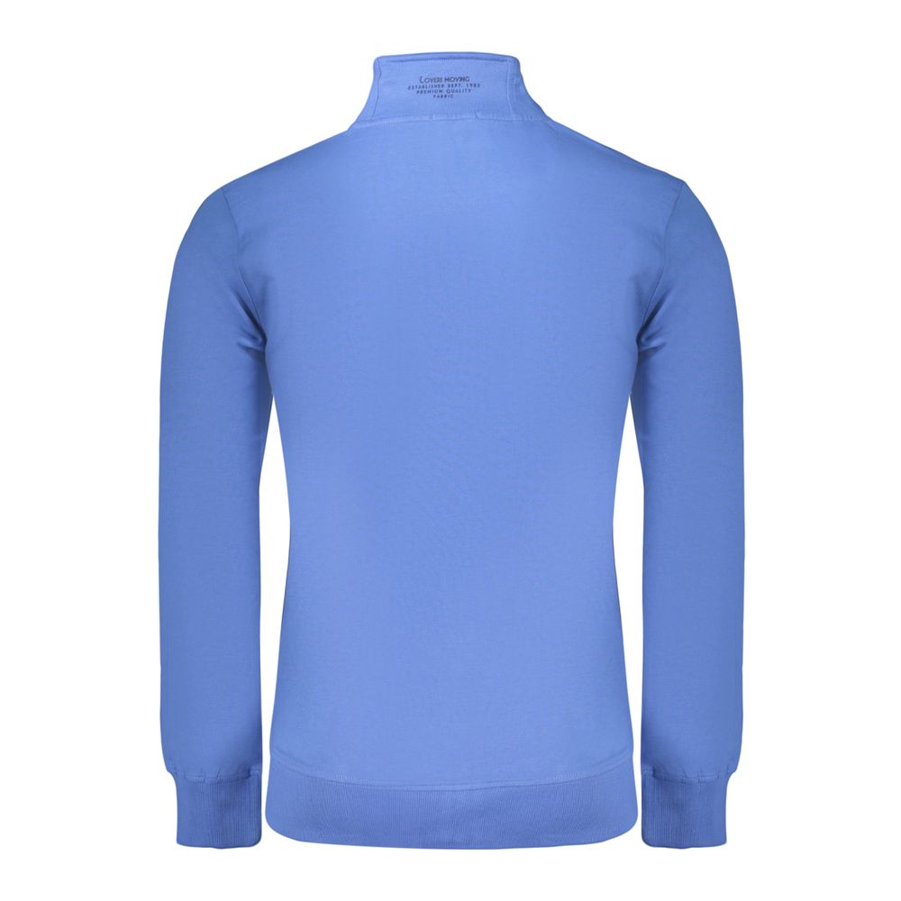 Sweatshirt en Coton Bleu Coveri Moving pour Hommes