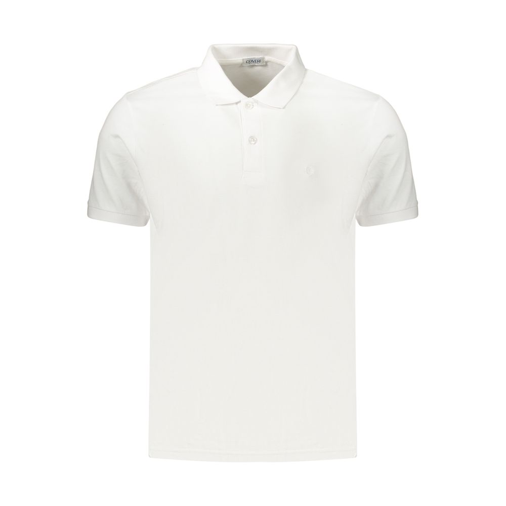 Coveri Moving Bianco Polo en Coton pour Homme