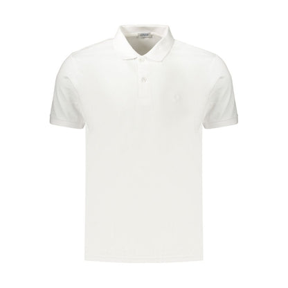 Coveri Moving Bianco Cotton Men's Polo