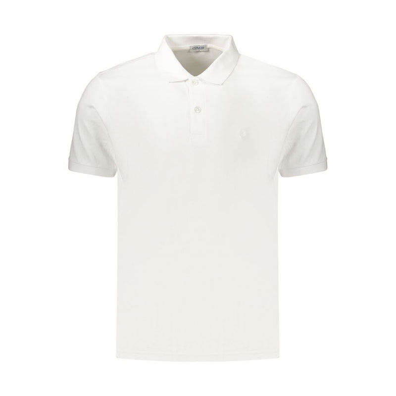 Coveri Moving Bianco Cotton Men's Polo - Stylish & Comfortable