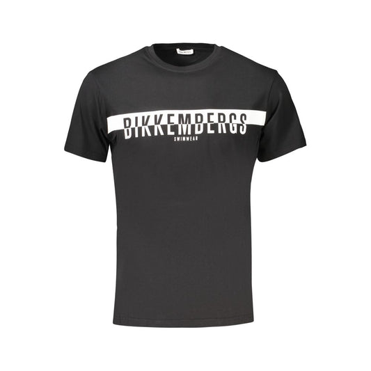 Bikkembergs Black Cotton Men's T-Shirt - Stylish & Comfortable