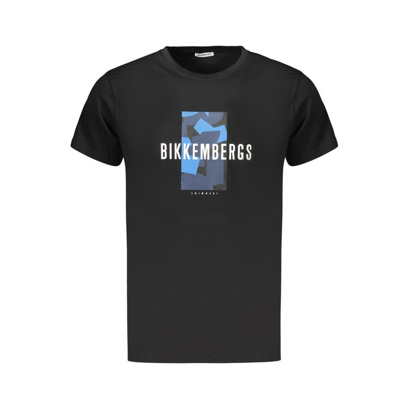 Bikkembergs Black Cotton Men T-Shirt - Bold Style Statement