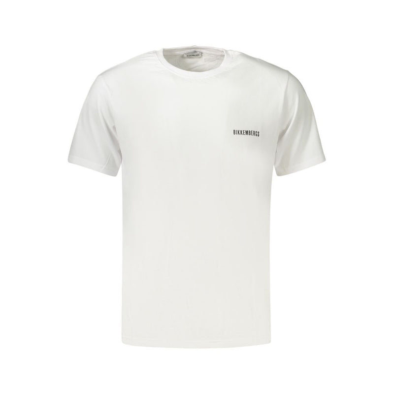 Bikkembergs Pupino White Cotton Men's T-Shirt