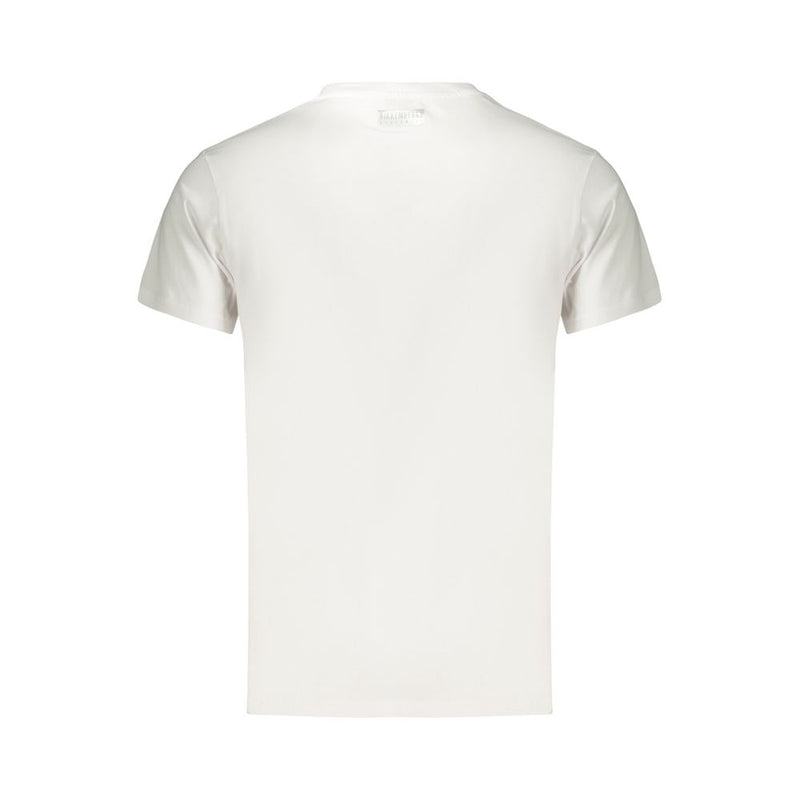 Bikkembergs White Cotton Men's T-Shirt - Trendy & Comfortable