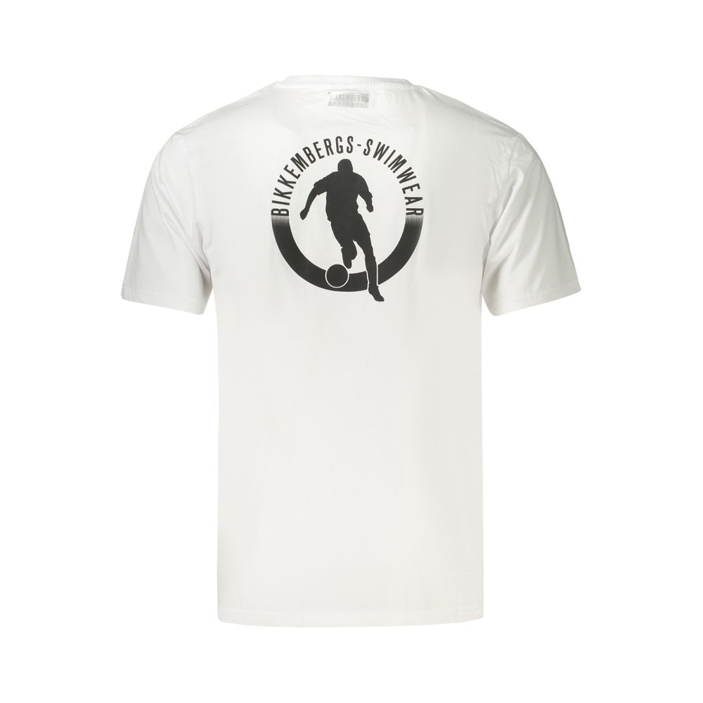 Bikkembergs Pupino White Cotton Men's T-Shirt