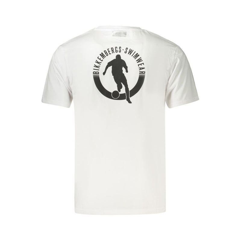 Bikkembergs Pupino White Cotton Men's T-Shirt
