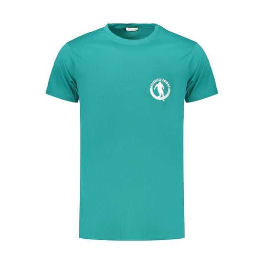 Bikkembergs PUPINO Green Cotton Men's T-Shirt