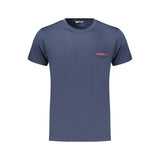 Bikkembergs Blue Cotton Men's T-Shirt with Logo Print