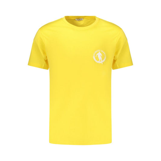 Bikkembergs PUPINO Yellow Cotton Men's T-Shirt