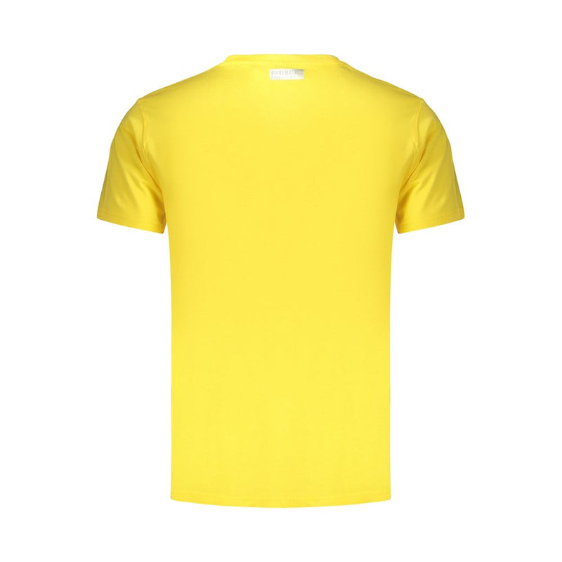 Bikkembergs PUPINO Yellow Cotton Men's T-Shirt