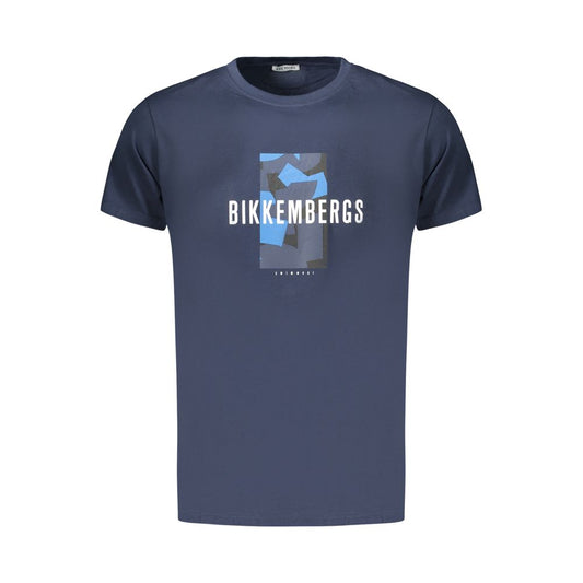 Bikkembergs Blu Cotton Men's T-Shirt - Bold Urban Style