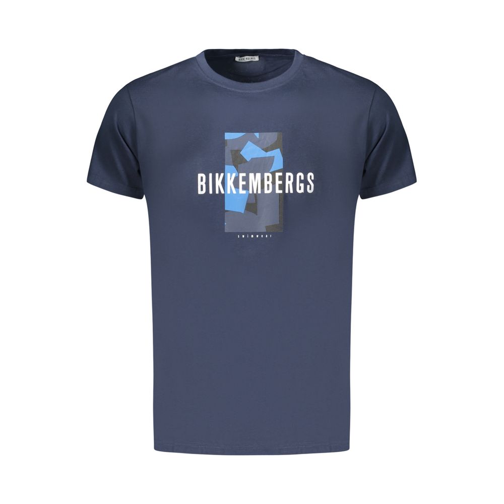 T-shirt Bikkembergs bleu en coton pour homme