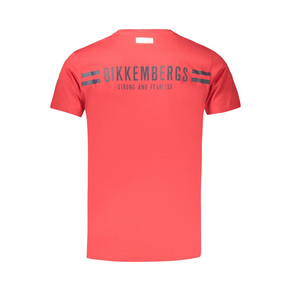 Bikkembergs Rosso T-Shirt en Coton pour Homme