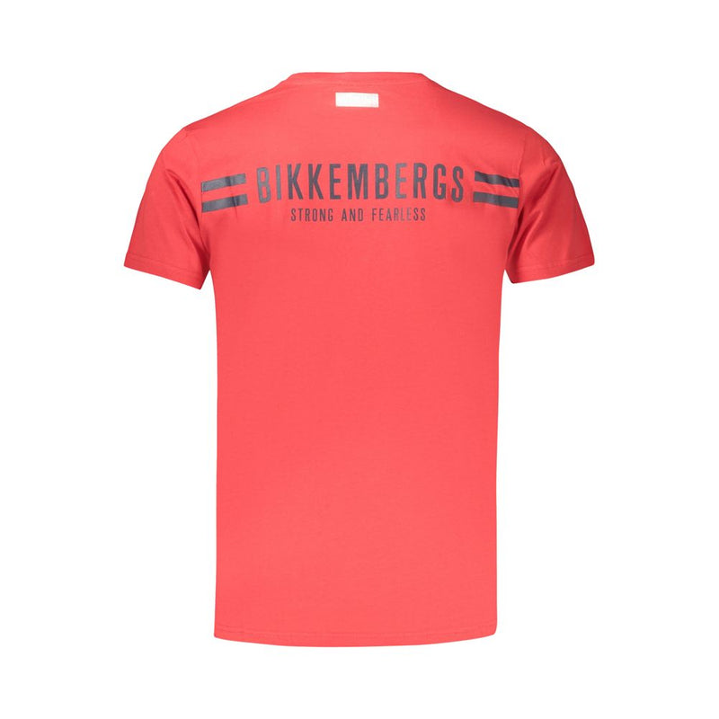Bikkembergs Rosso T-Shirt en Coton pour Homme