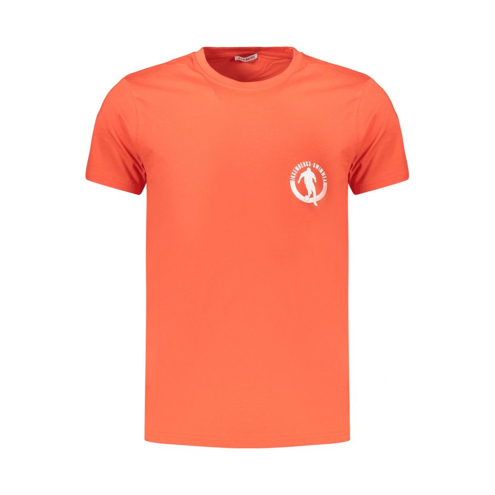 Bikkembergs Pupino Orange Cotton Men's T-Shirt