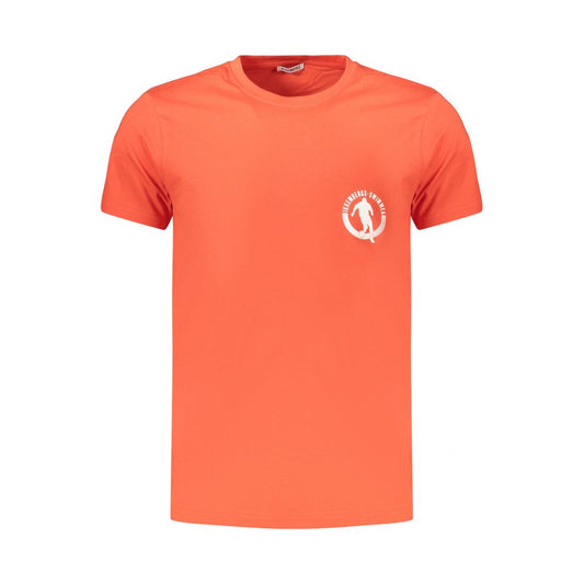 Bikkembergs Pupino Orange Cotton Men's T-Shirt