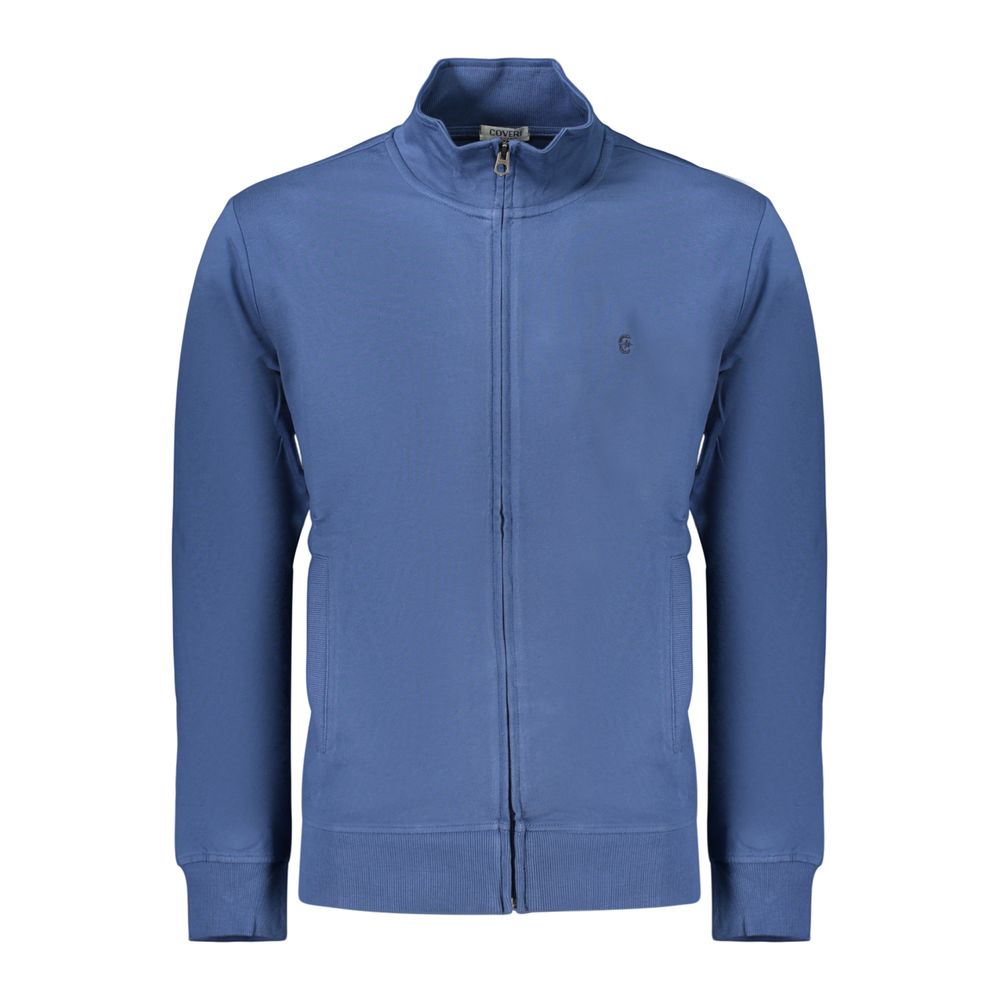 Coveri Moving Blue Cotton Men's Sweatshirt - Stylish Comfort