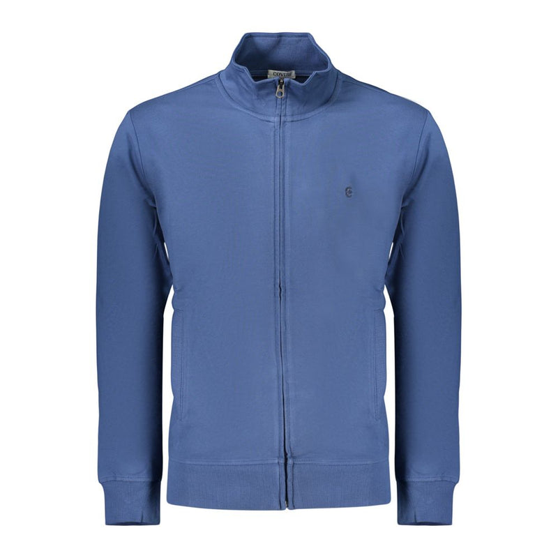 Coveri Moving Blue Cotton Men's Sweatshirt - Stylish Comfort