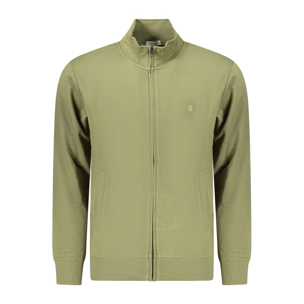Sweatshirt en Coton Vert Coveri Moving pour Hommes