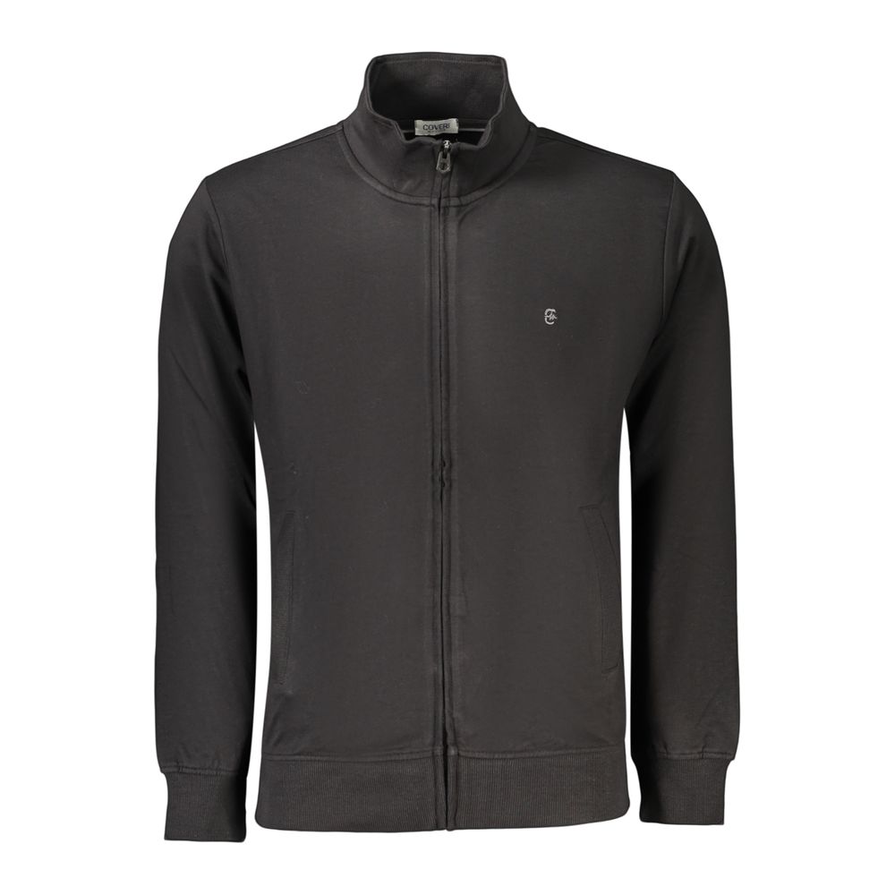Sweatshirt en Coton Noir Coveri Moving pour Hommes