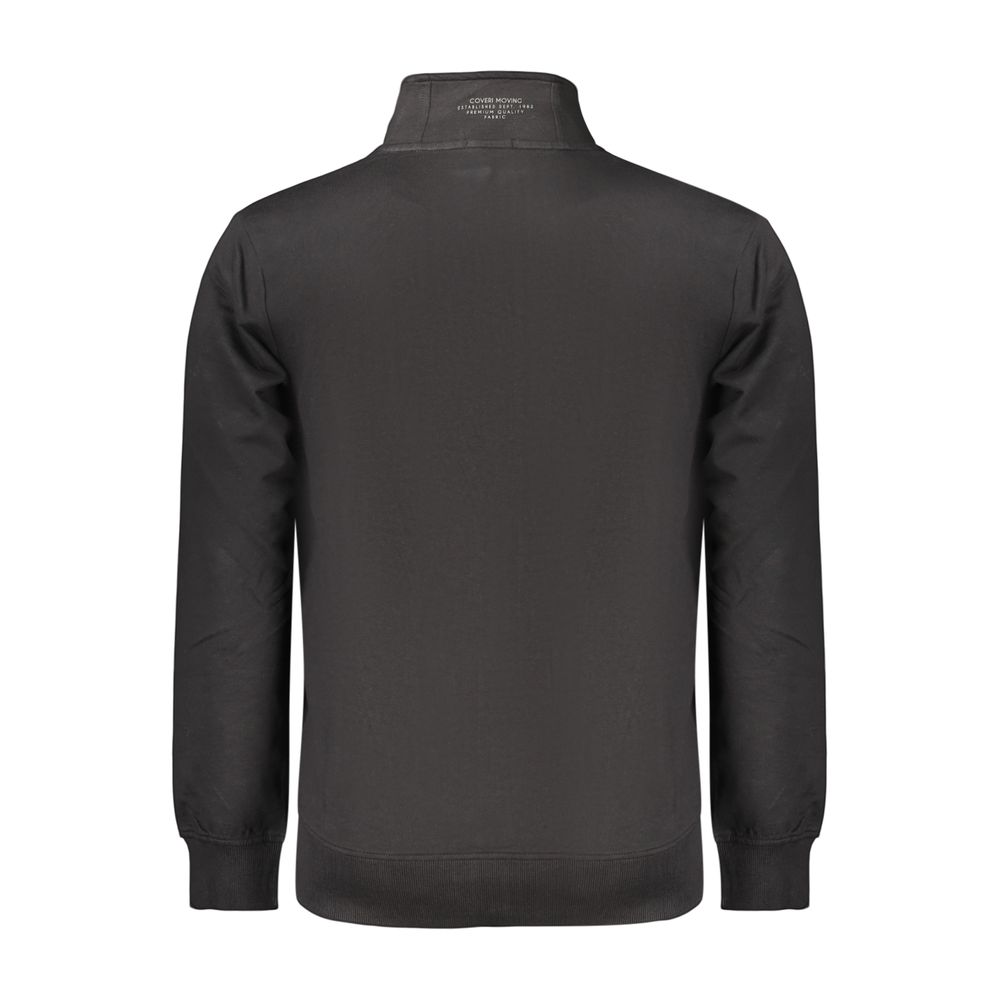 Sweatshirt en Coton Noir Coveri Moving pour Hommes