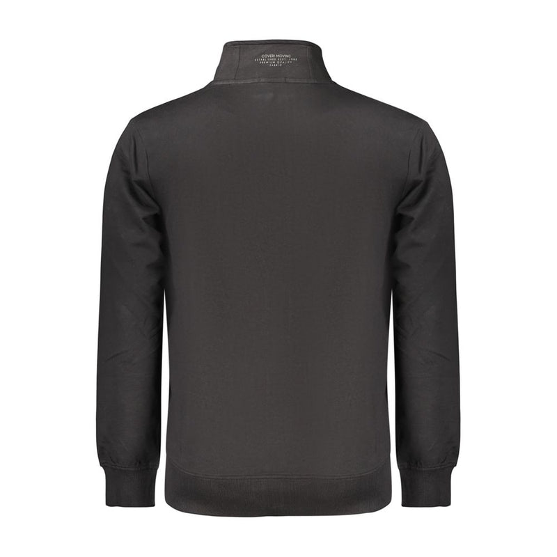 Sweatshirt en Coton Noir Coveri Moving pour Hommes