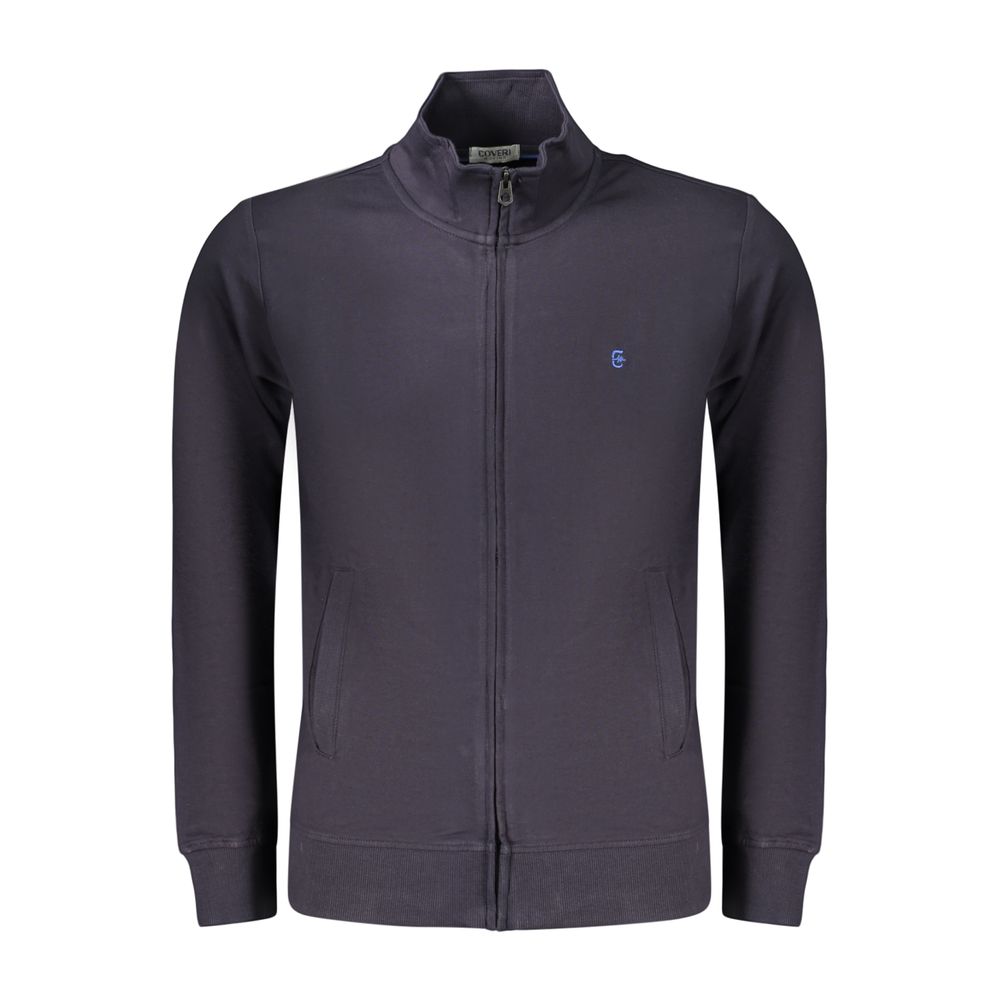 Coveri Moving Blue Cotton Men's Sweatshirt - Stylish Comfort