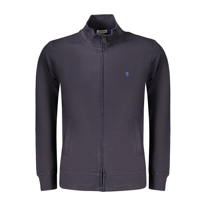 Coveri Moving Blue Cotton Men's Sweatshirt - Stylish Comfort