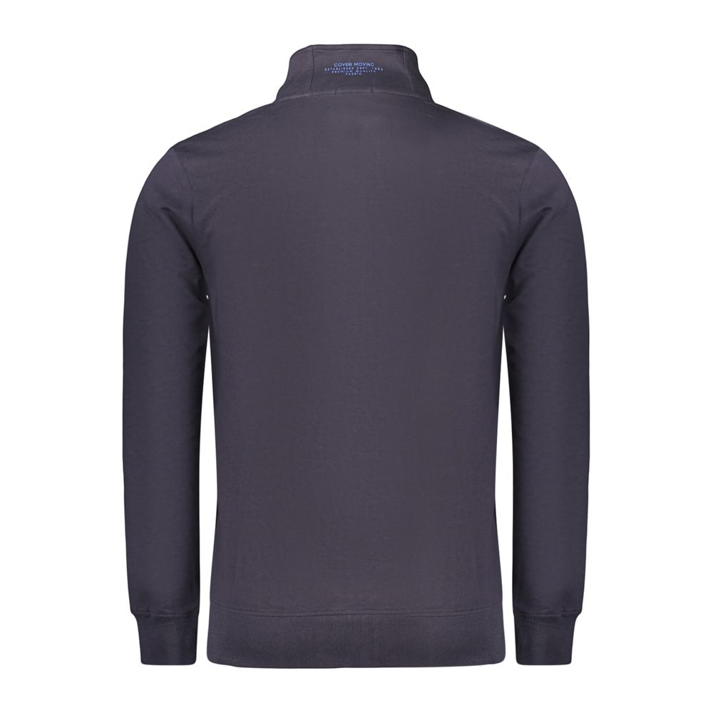 Coveri Moving Blue Cotton Men's Sweatshirt - Stylish Comfort
