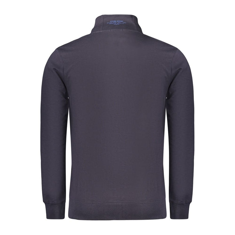 Coveri Moving Blue Cotton Men's Sweatshirt - Stylish Comfort